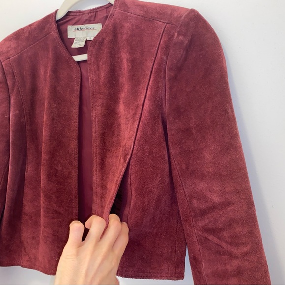 Cropped Suede Jacket - Picture 3 of 9